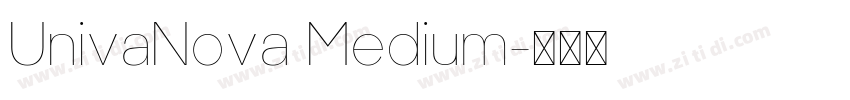 UnivaNova Medium字体转换